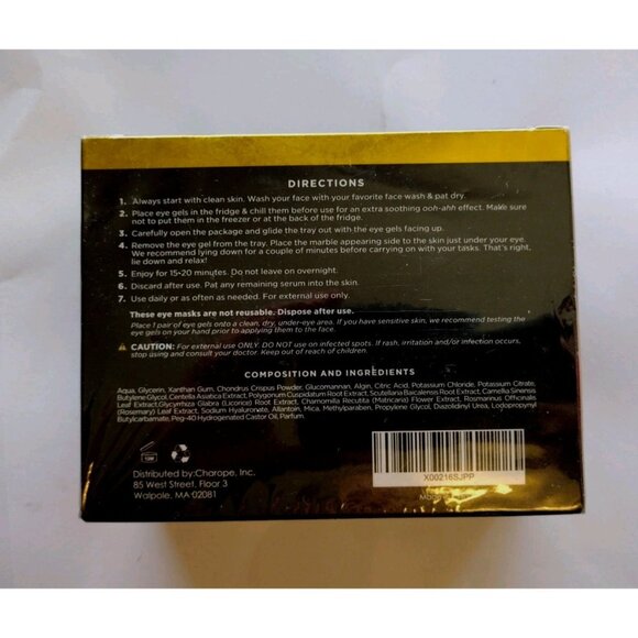 Dermora Eye Mask Golden Glow Dark Circles Puffy Eyes Fine Lines 20 Pairs - Picture 3 of 5